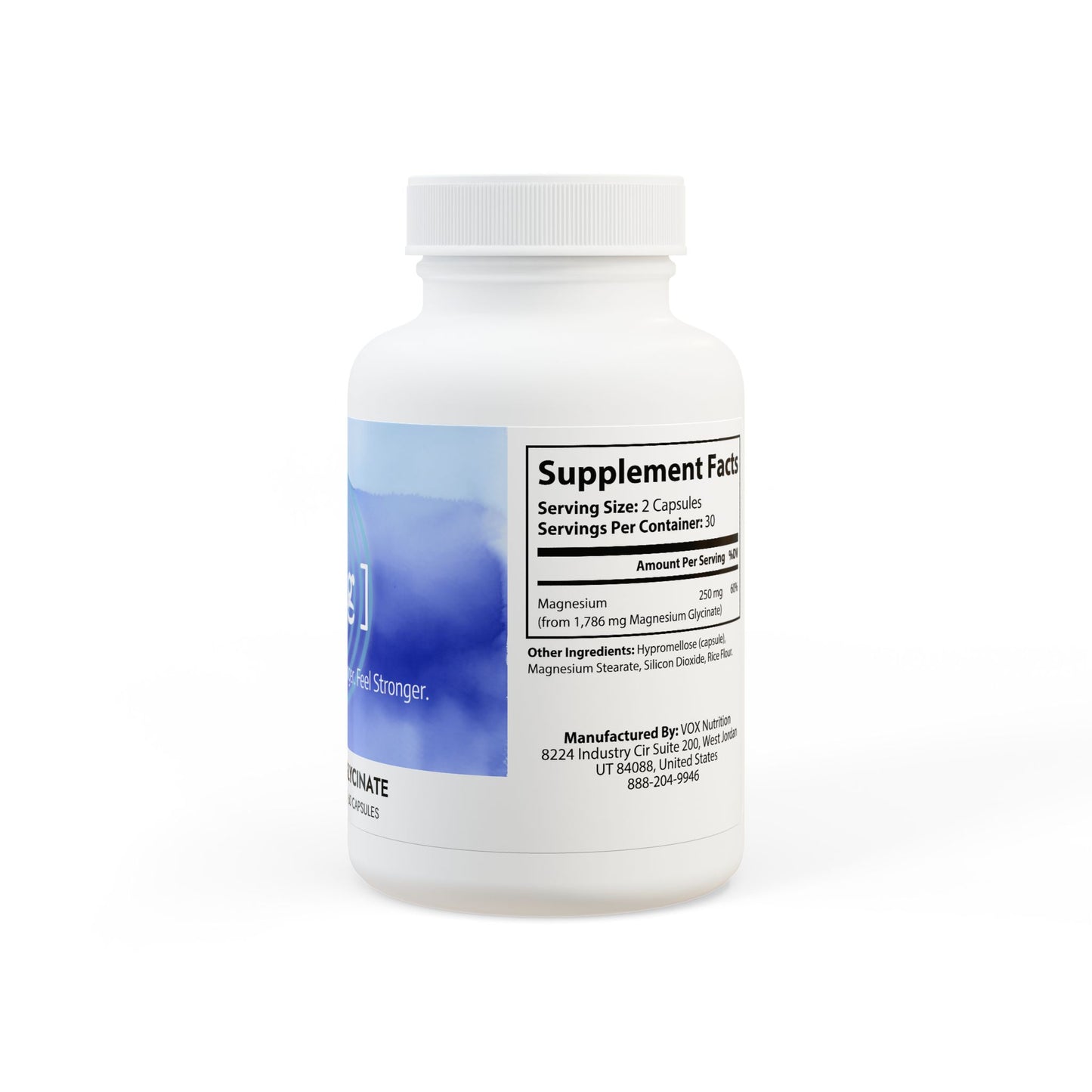 Magnesium Glycinate Supplement (60 Capsules)