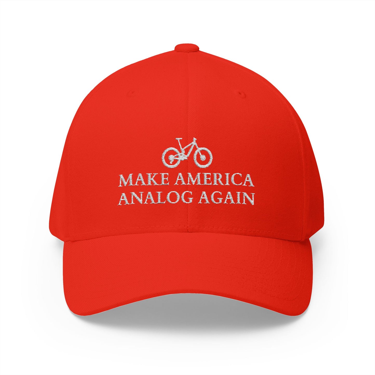 Make America Analog Again - Retro cap for cyclists