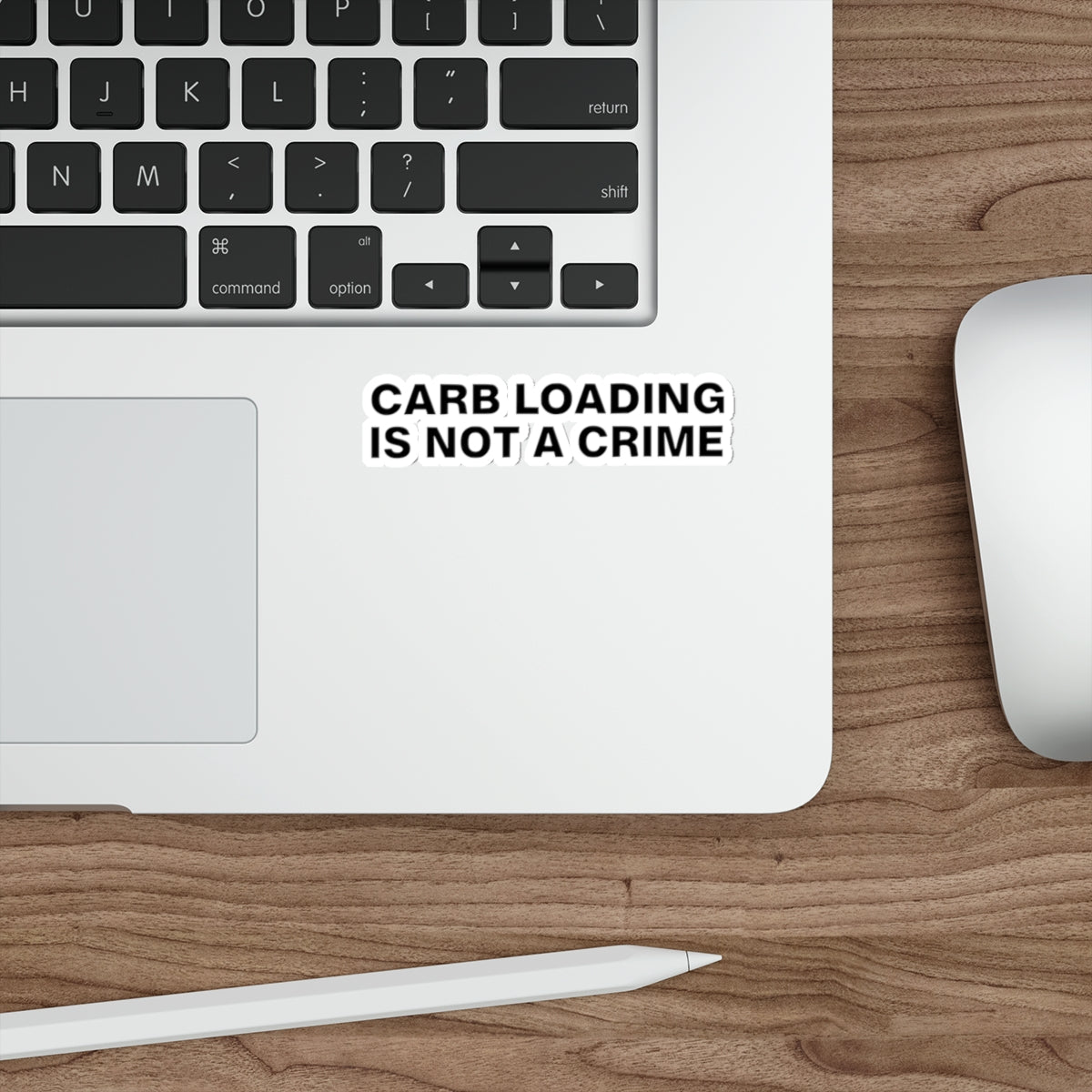 Carb Loading is Not a Crime Die-Cut Stickers - Old School Bumper Sticker for Endurance Athletes
