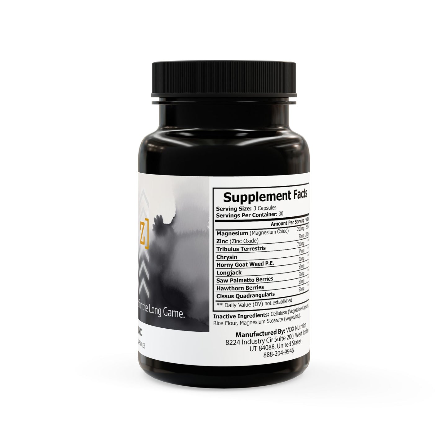Magnesium Zinc Supplement (90 Capsules)