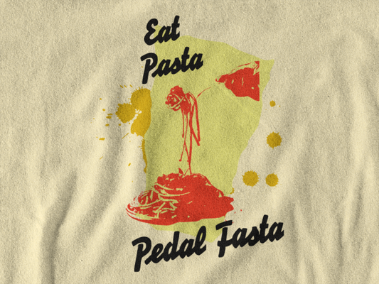 Eat Pasta Pedal Fasta  - Bella Canvas - Soft Tee