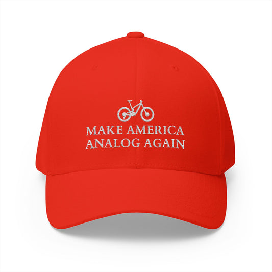 Make America Analog Again - Retro cap for cyclists